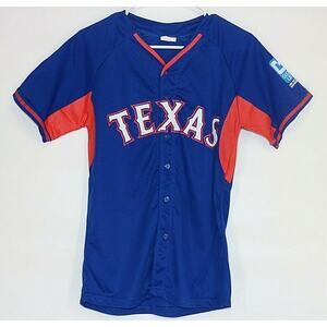 Texas Boy Button Down Sport Jersey Sz XL